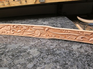 Tooled leather dog collar from acrossleather new castle DE 